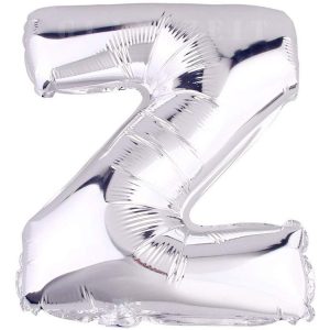 Z Harf İthal 16 İnç Gümüş Folyo Balon
