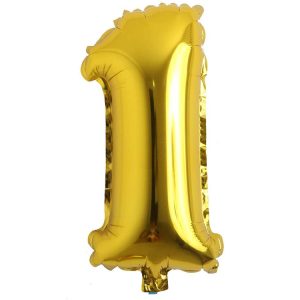 1 Rakam İthal 16 İnç Gold Altın Folyo Balon