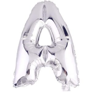 A Harf İthal 16 İnç Gümüş Folyo Balon