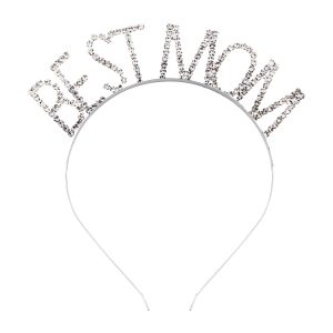 Best Mom Gümüş Lüks Taşlı Taç