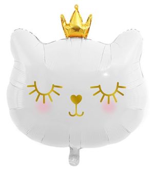 Beyaz Kedi Folyo Balon