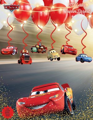 Cars 3D Lüks Tavan Sarkıt Süs