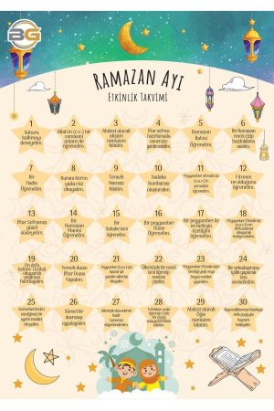 Çocuklar İçin Ramazan Ayı Etkinlik Takvimi