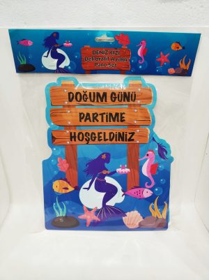 Deniz Kızı Dekoratif Ayaklı Pano Set