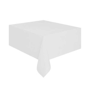 Beyaz Düz Masa Örtüsü 120X180 cm