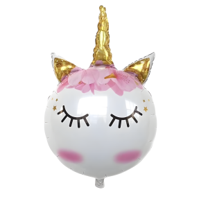Eyelash Gold Unicorn Folyo Balon