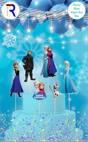 Frozen Pasta Üstü Figür Süs Set