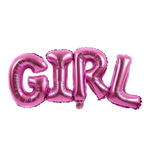 Girl Pembe Folyo Balon 21×60