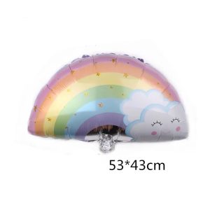 Gökkuşağı Yıldızlı Folyo Balon