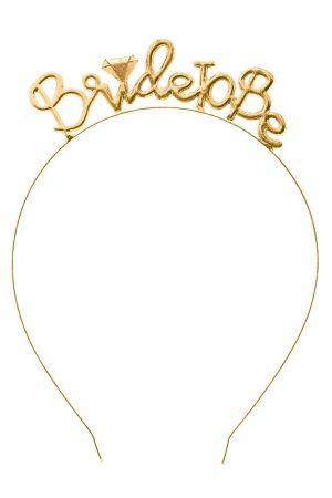 Gold Altın Bride To Be Metal Taç