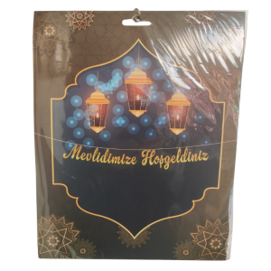 Gold Altın Mevlidimize Hoşgeldiniz Kaligrafi Banner