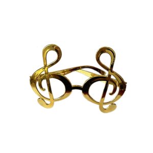 Gold Sol Anahtarı Figür Parti Gözlük