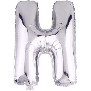 H Harf İthal 16 İnç Gümüş Folyo Balon