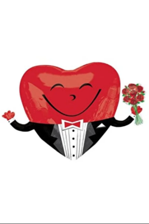 Heart Man Kalp Folyo Balon 65 cm