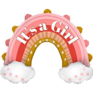 İts A Girl Gökkuşağı Folyo Balon