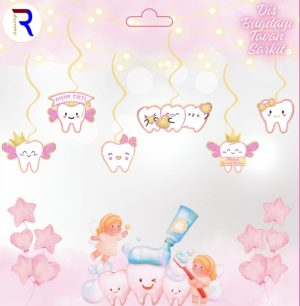 İlk Diş Pembe Tavan Sarkıt Süs