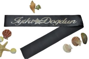 İyi Ki Doğdun Yıldızlı Kuşak Siyah Üstü Gümüş