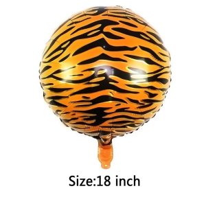 Kaplan Çizgili 18 inç Folyo Balon