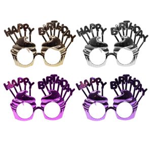 Karışık Happy Birthday Parti Gözlük