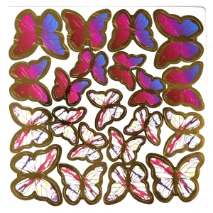 Karışık Kelebek Pasta Dekor Süs