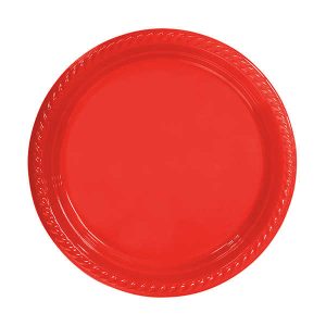 Kırmızı Plastik Tabak 25’Li