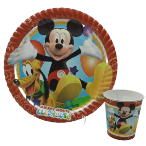 Mickey Mouse Tabak Bardak Set