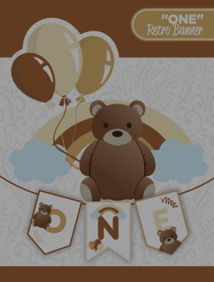 One Ayıcıklı Retro Banner