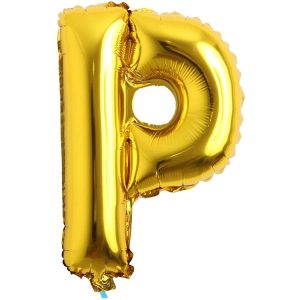P Harf İthal 16 İnç Gold Altın Folyo Balon