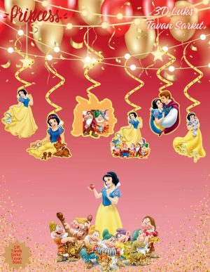 Pamuk Prenses 3D Lüks Tavan Sarkıt Süs