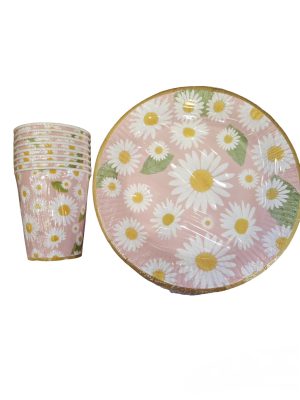 Papatya Tabak Bardak Set