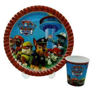 Paw Patrol Karton Tabak Bardak Set