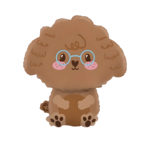 Poodle Köpek Folyo Balon