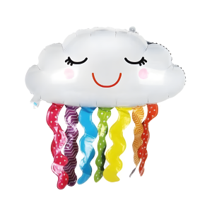 Püsküllü Bulut Folyo Balon