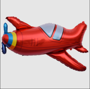 Kırmızı Uçak Folyo Balon 36 cm