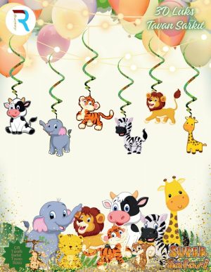 Safari 3D Lüks Tavan Sarkıt Süs