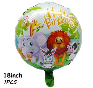 Safari Yuvarlak Folyo Balon