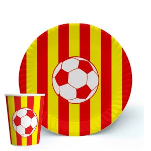 Sarı Kırmızı Galatasaray Karton Tabak Bardak Set