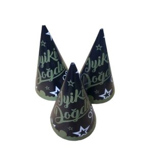 Siyah Altın İyi ki Doğdun Külah Şapka