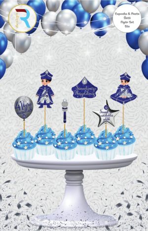 Sünnet Gümüş Pasta Üstü Figür Süs Set