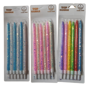 Top Candle Karışık Pullu Doğum Günü Mumu