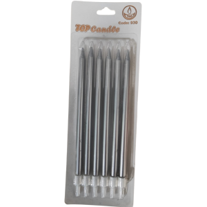 Top Candle Gümüş Doğum Günü Mumu