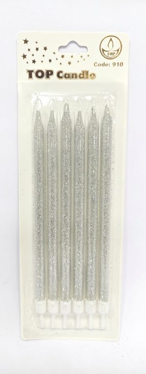 Top Candle Gümüş Simli Doğum Günü Mumu