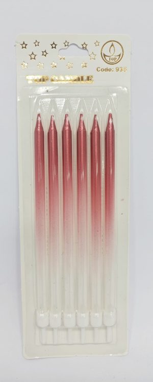 Top Candle Pembe Beyaz Doğum Günü Mumu