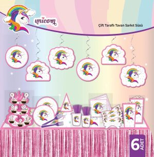 Unicorn Çift Taraflı Tavan Sarkıt Süs
