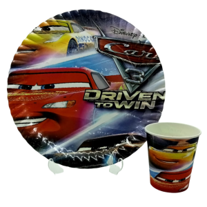 Cars Karton Tabak Bardak Set