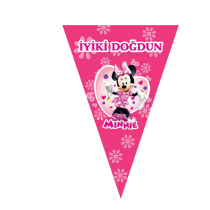 Minnie Üçgen Flama Bayrak