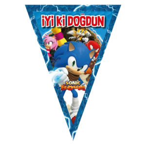 Sonic Boom Üçgen Flama Bayrak