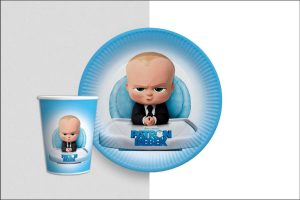 Patron Bebek Tabak Bardak Seti