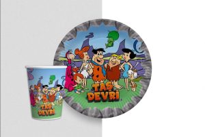 Taş Devri Tabak Bardak Set