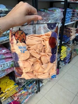 Macaron Somon (Turuncu) 12 inç Balon